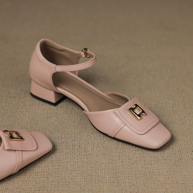 Elvane Boucle Leder Mary-Janes