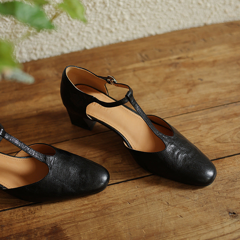 Talons T-Strap aus Leder Elowen