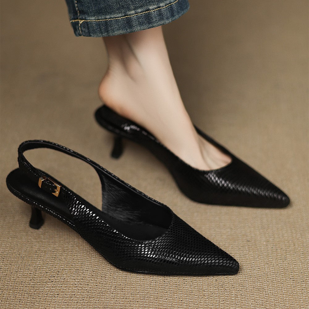 Céliane Spitzer Slingback aus Leder