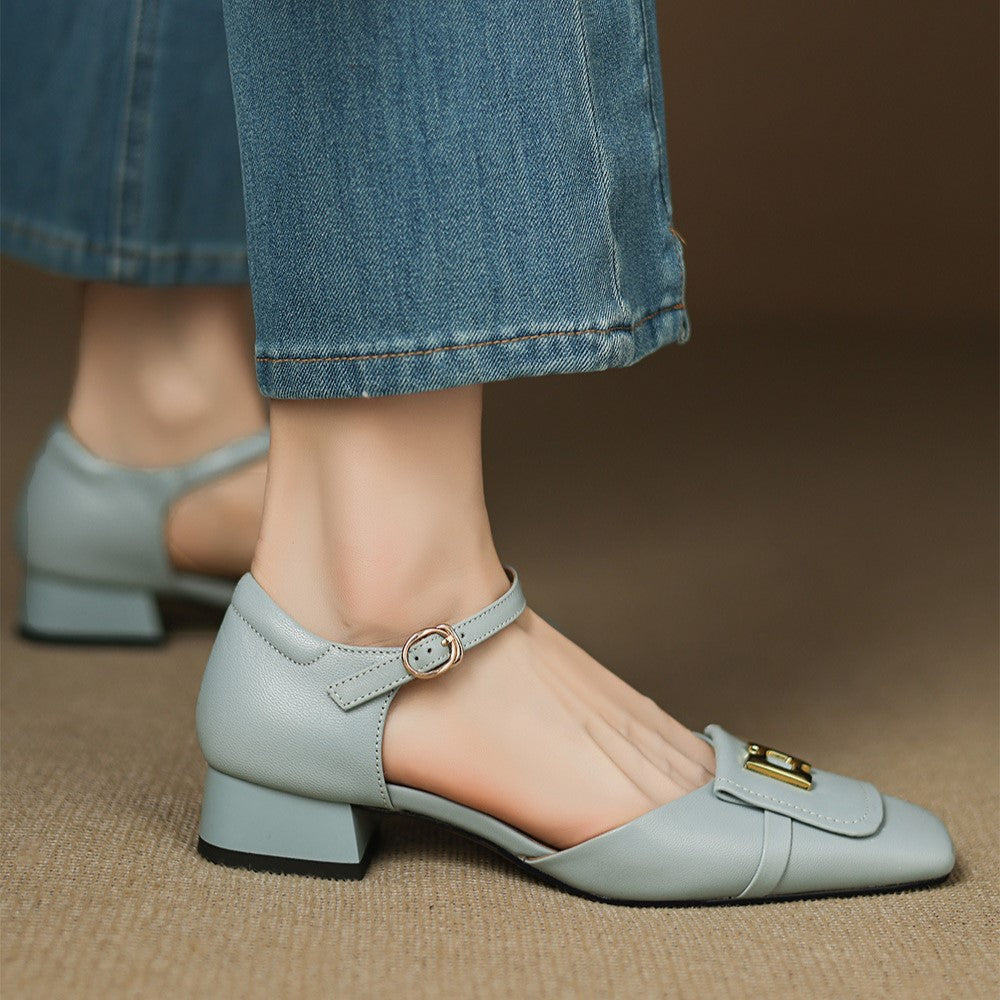 Elvane Boucle Leder Mary-Janes