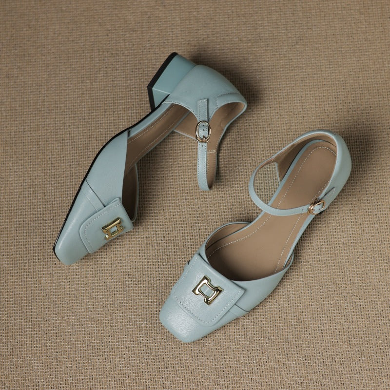Elvane Boucle Leder Mary-Janes