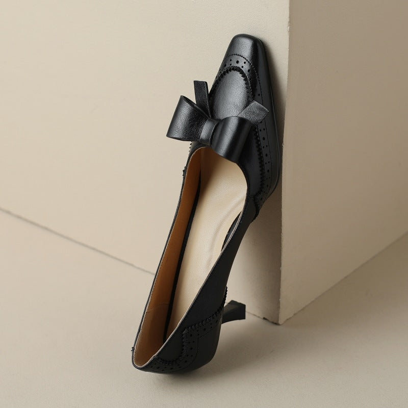Célora Lederpumps mit Schleife