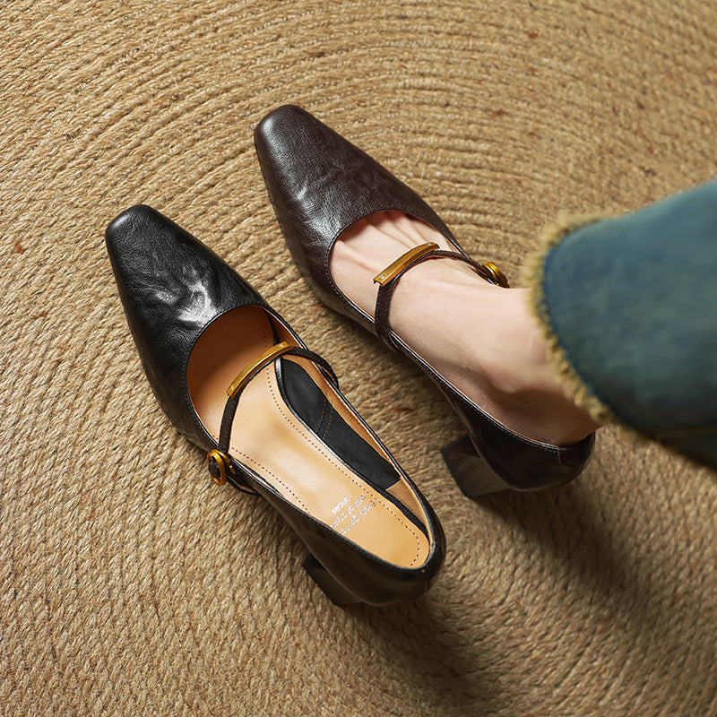 Marleon Leder Pumps
