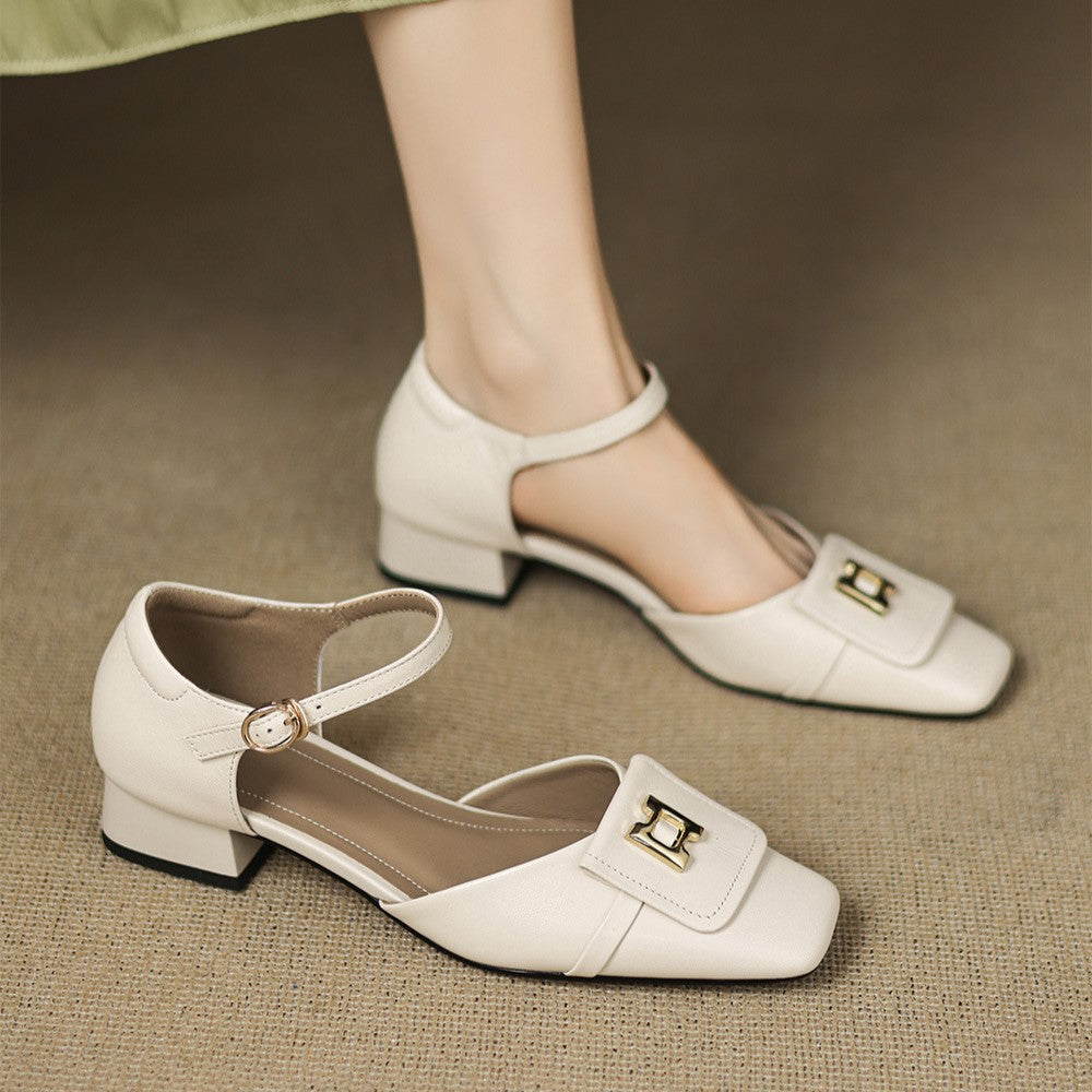 Elvane Boucle Leder Mary-Janes