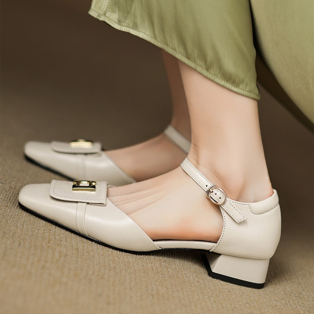 Elvane Boucle Leder Mary-Janes