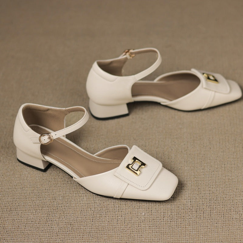 Elvane Boucle Leder Mary-Janes