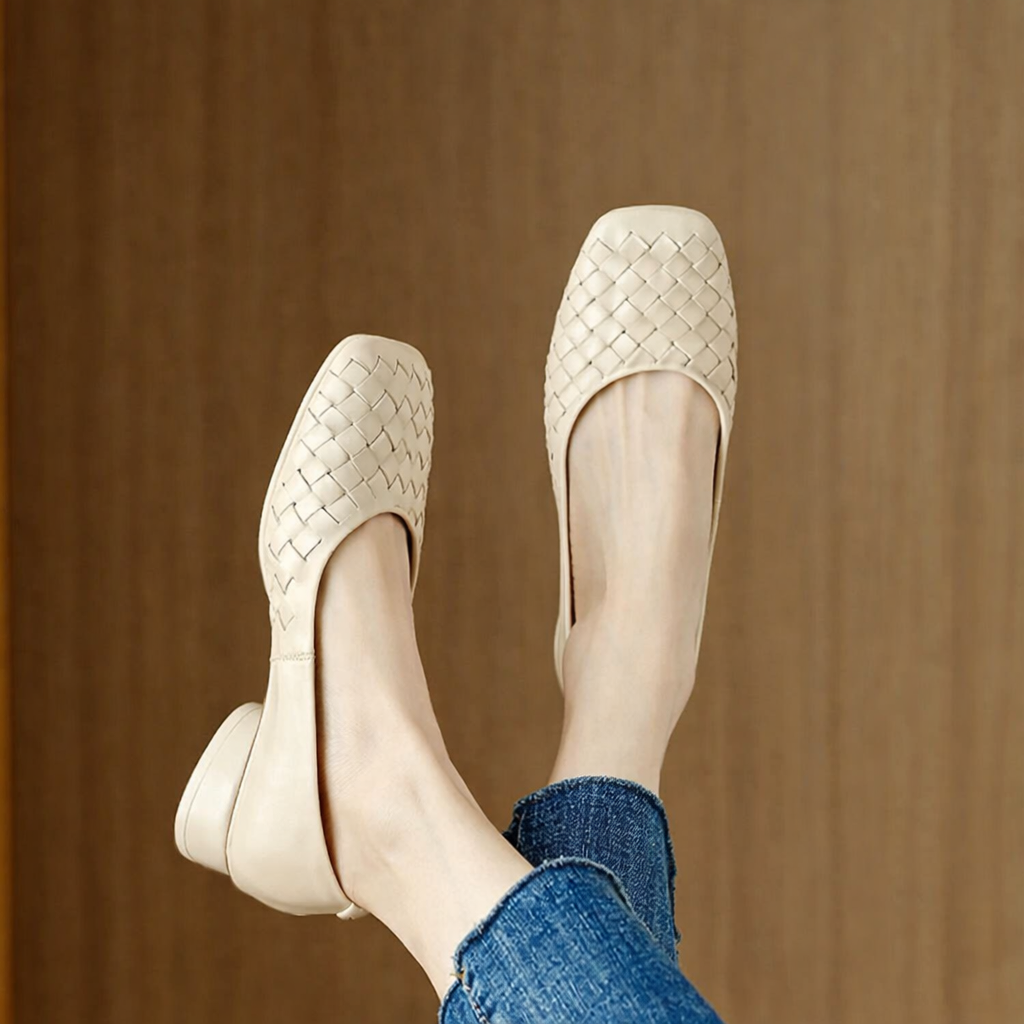 Ballerinas aus Leder Marcelle