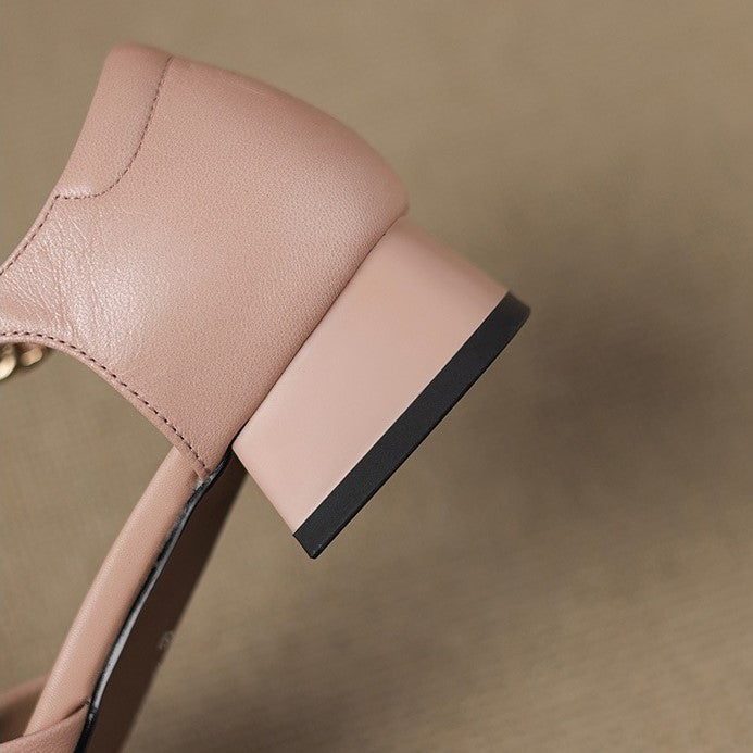 Elvane Boucle Leder Mary-Janes