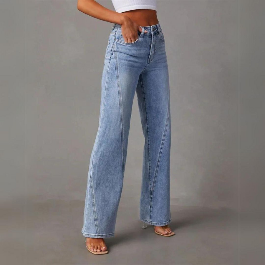 Leah - Weite Jeans mit hoher Taille