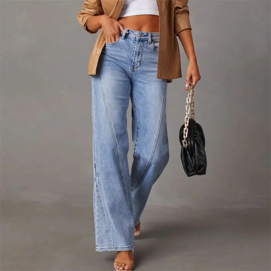 Leah - Weite Jeans mit hoher Taille