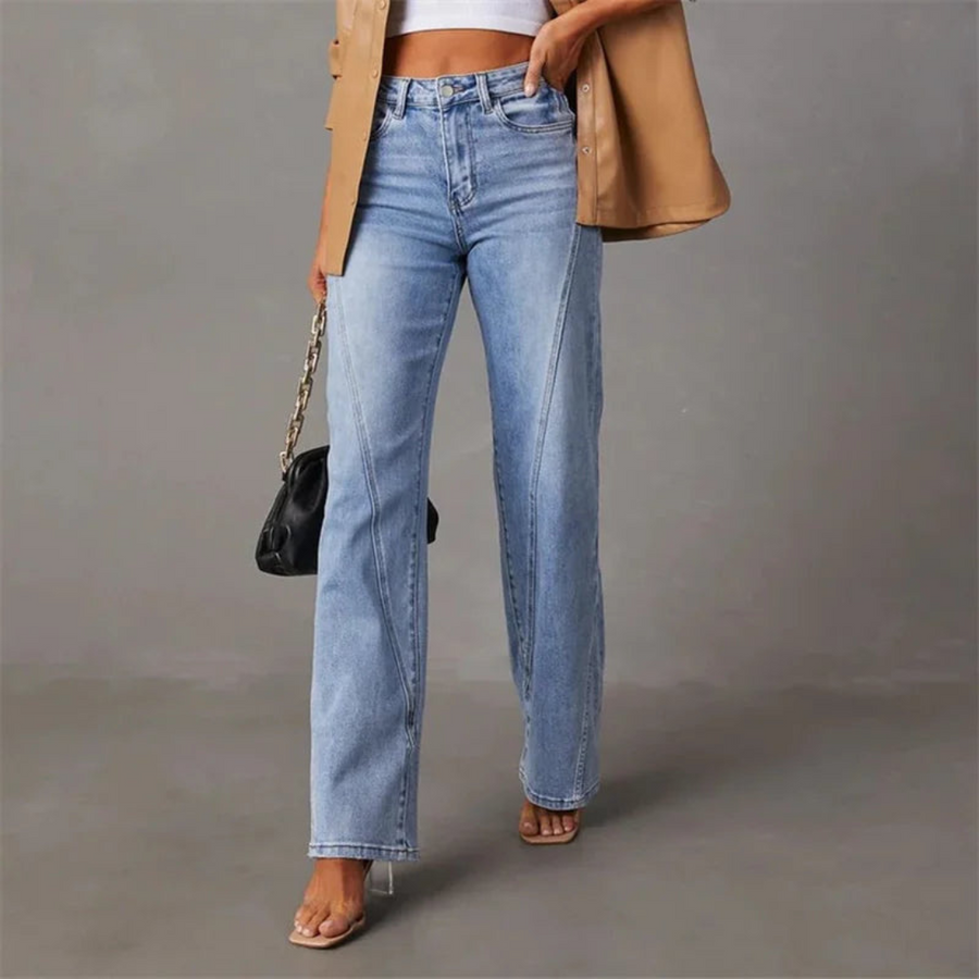 Leah - Weite Jeans mit hoher Taille