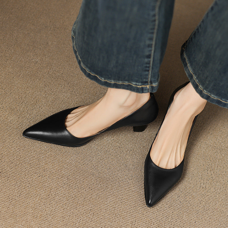 Calenne Leder-Pumps