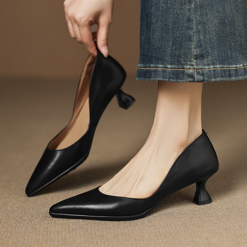 Calenne Leder-Pumps