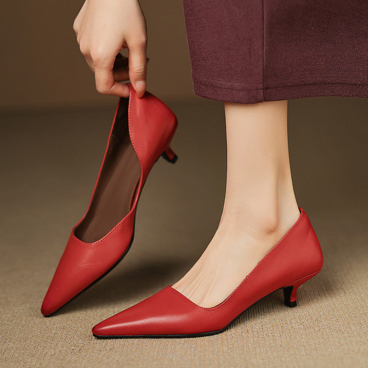 Stiletto-Pumps aus Leder Orlisse