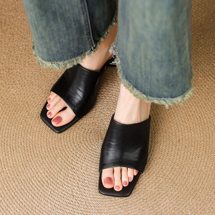 Mules aus Leder Virelle Curve