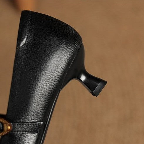 Eloria Katzenabsatz-Pumps aus Leder