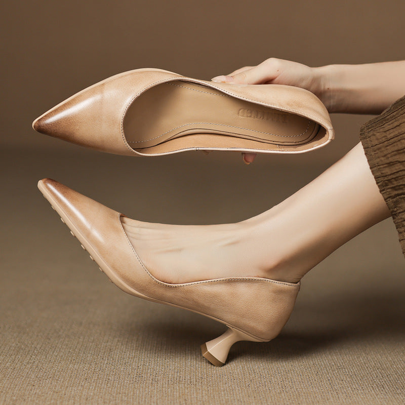 Calenne Leder-Pumps