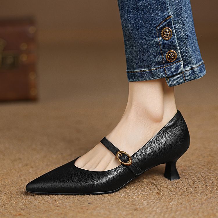 Eloria Katzenabsatz-Pumps aus Leder