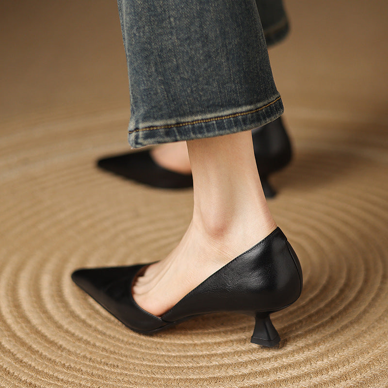 Ceyra Kittenheels aus Leder
