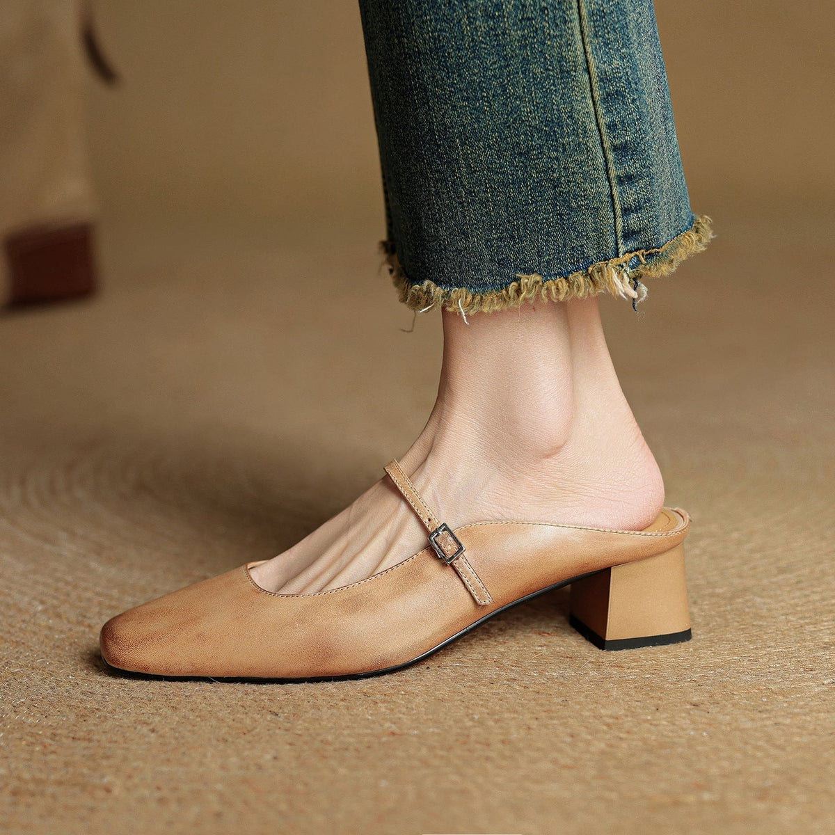 Mules aus Leder Meyra