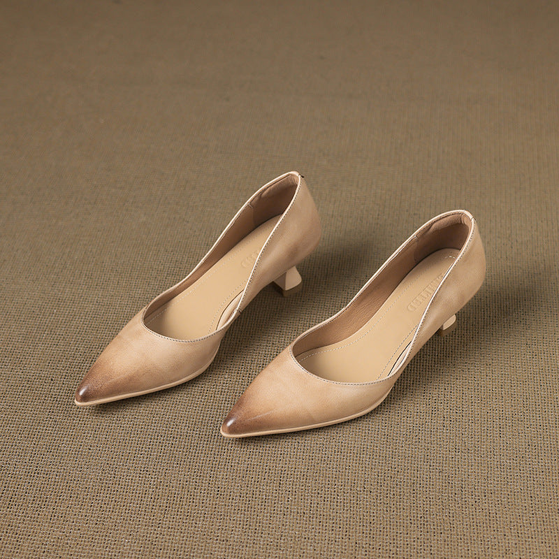 Calenne Leder-Pumps