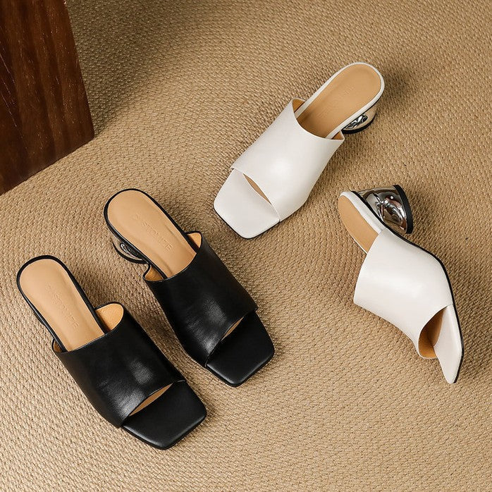 Mules aus Leder Virelle Curve
