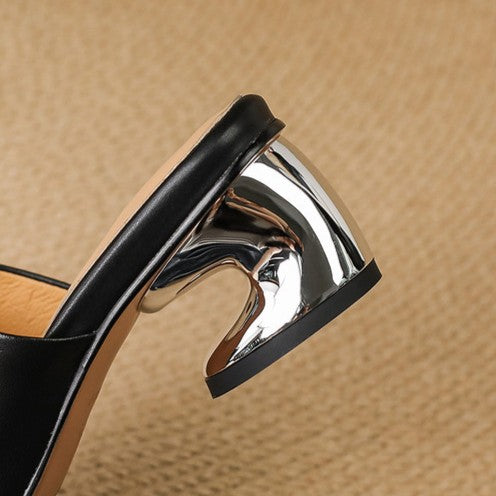 Mules aus Leder Virelle Curve