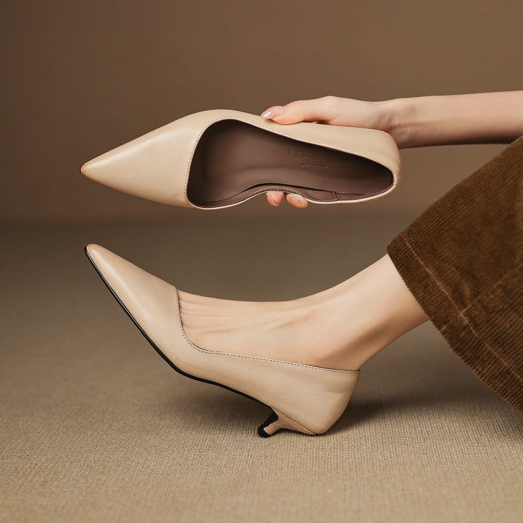 Stiletto-Pumps aus Leder Orlisse