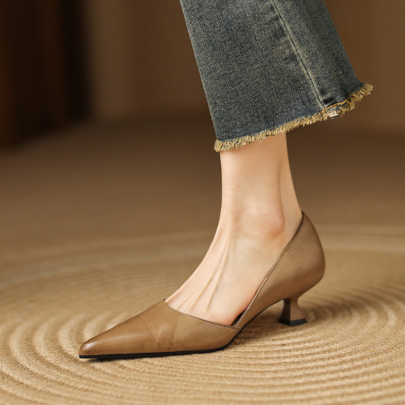 Ceyra Kittenheels aus Leder