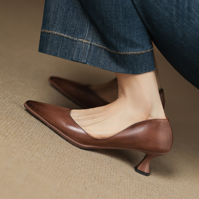 Calenne Leder-Pumps