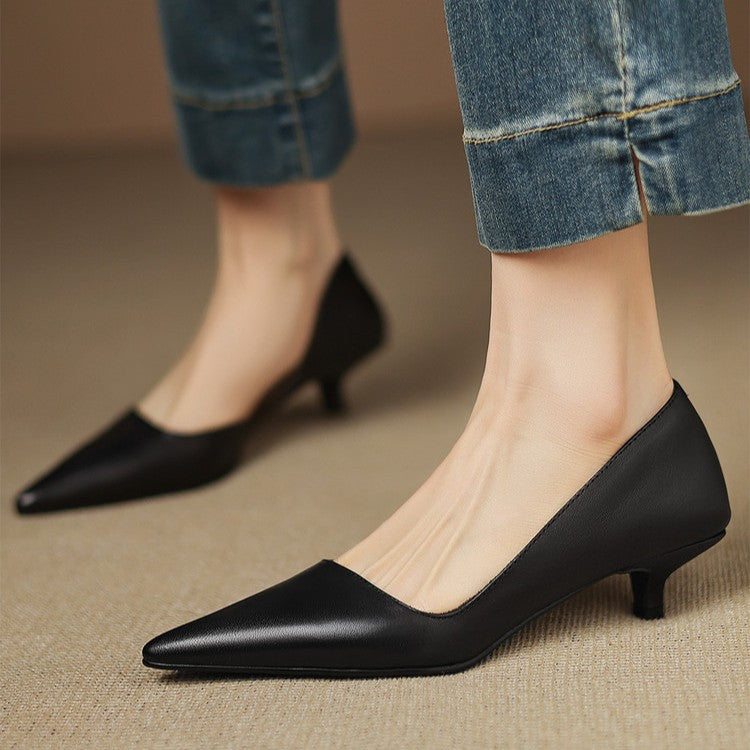 Stiletto-Pumps aus Leder Orlisse