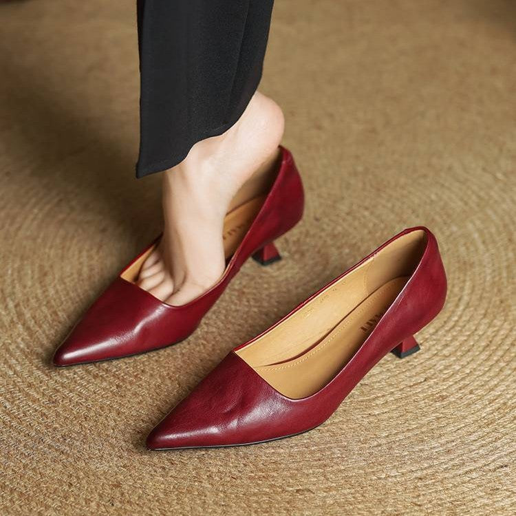 Leder-Pumps Serane