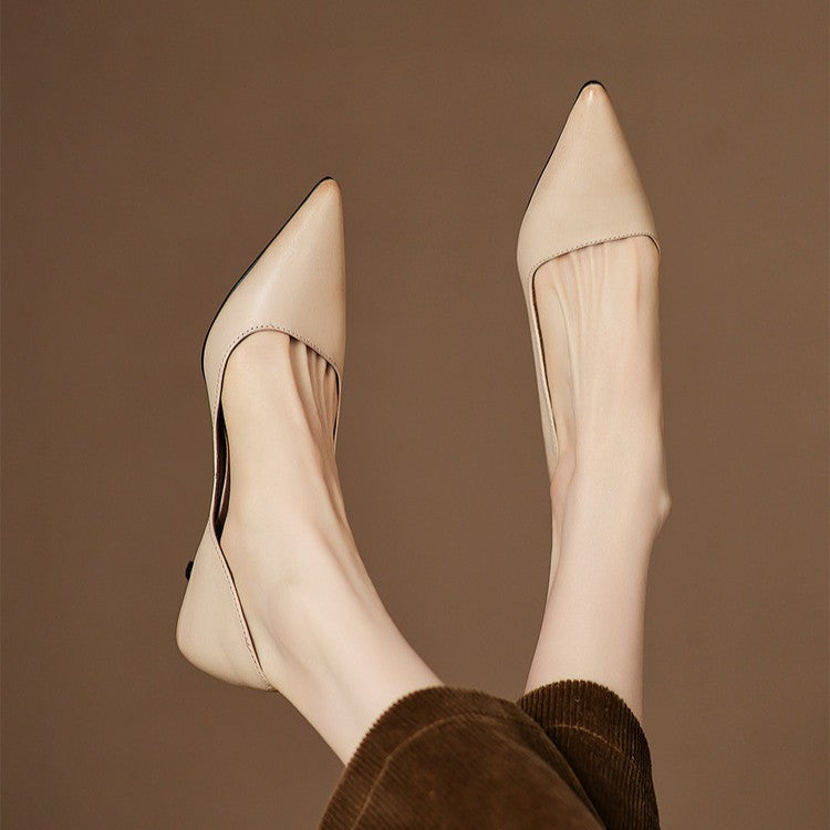 Stiletto-Pumps aus Leder Orlisse