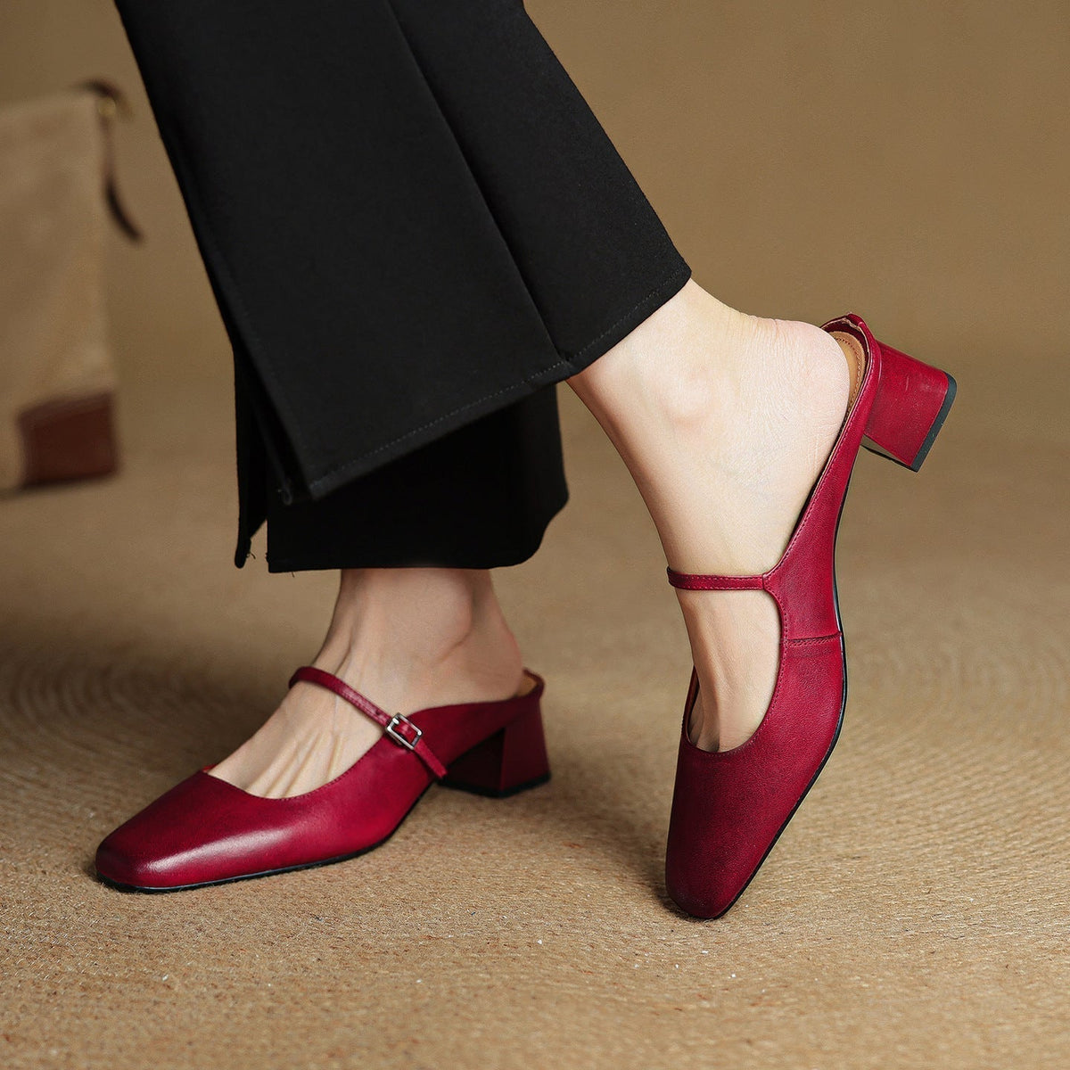 Mules aus Leder Meyra