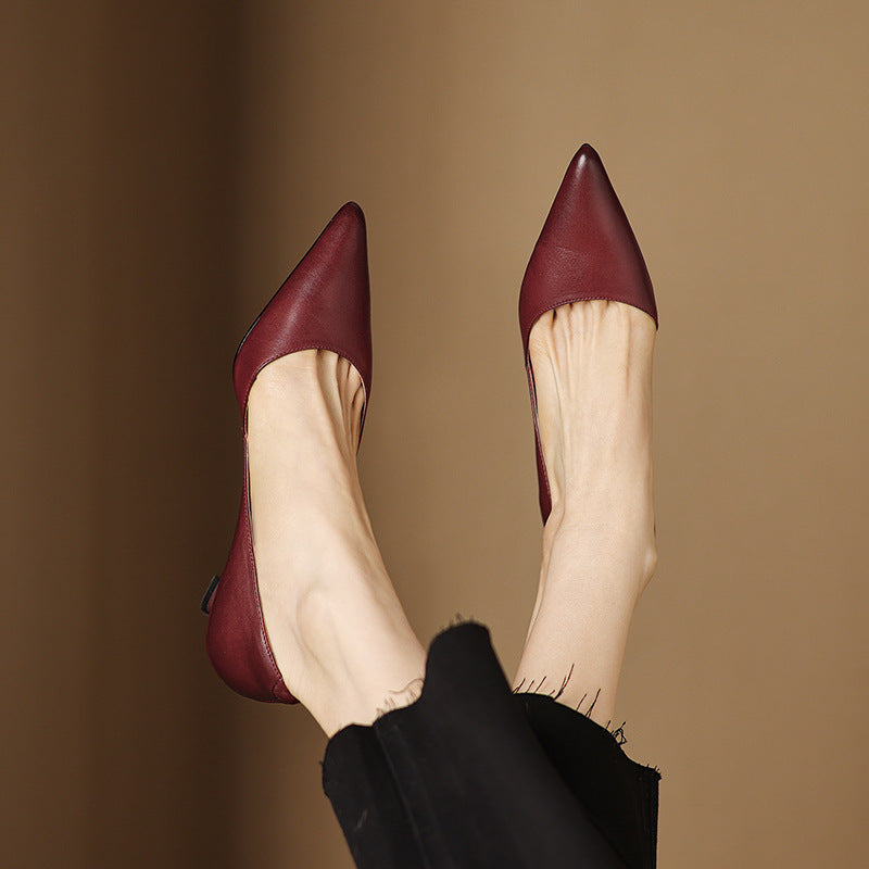 Ceyra Kittenheels aus Leder