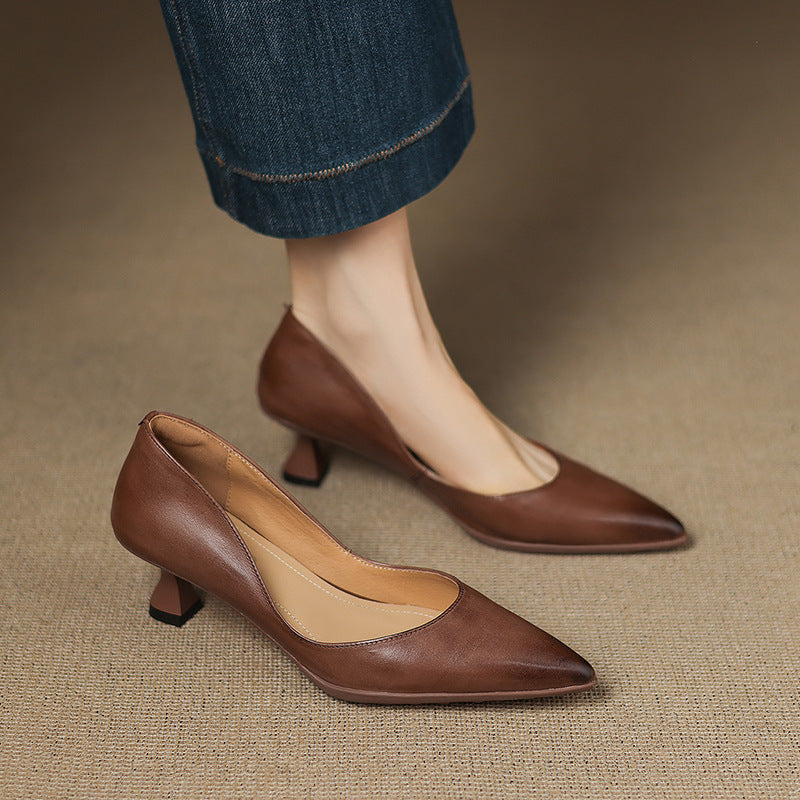 Calenne Leder-Pumps