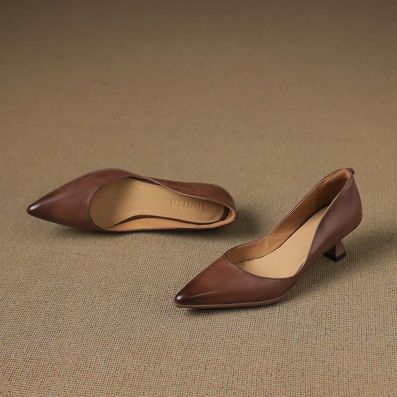 Calenne Leder-Pumps