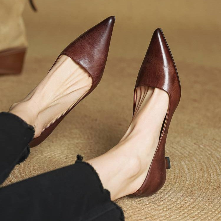 Leder-Pumps Serane
