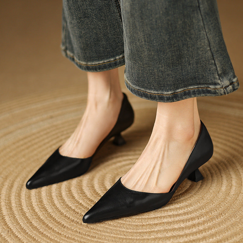 Ceyra Kittenheels aus Leder