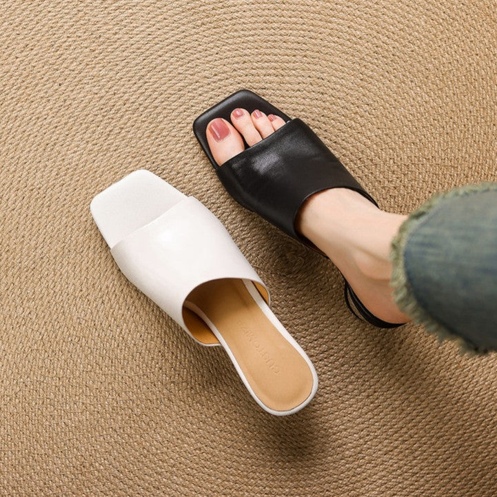 Mules aus Leder Virelle Curve