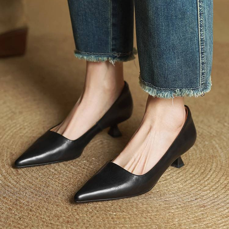 Leder-Pumps Serane
