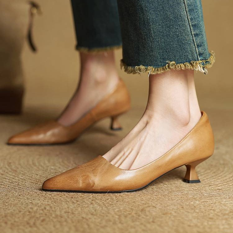 Leder-Pumps Serane