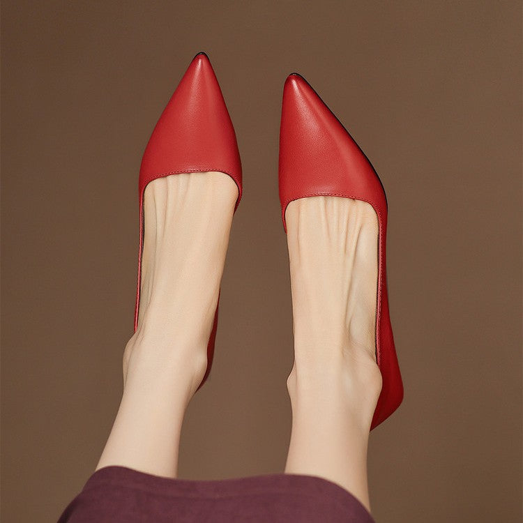 Stiletto-Pumps aus Leder Orlisse