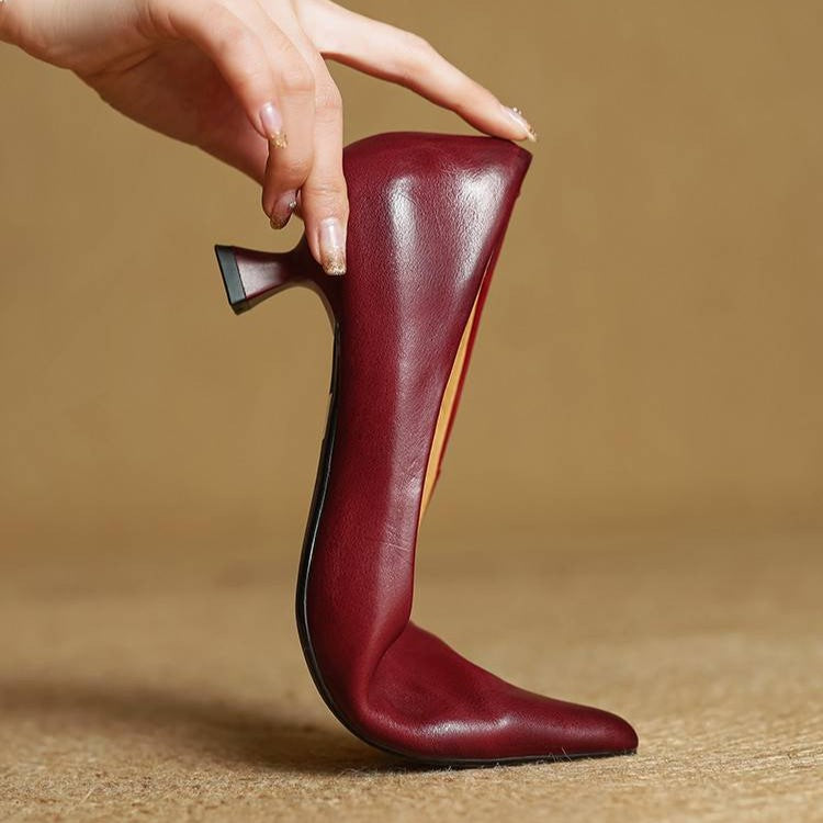Leder-Pumps Serane
