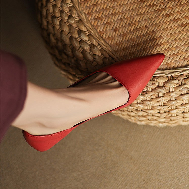 Stiletto-Pumps aus Leder Orlisse