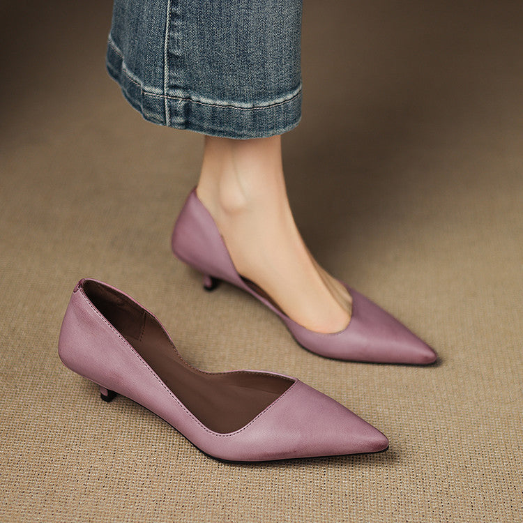 Stiletto-Pumps aus Leder Orlisse