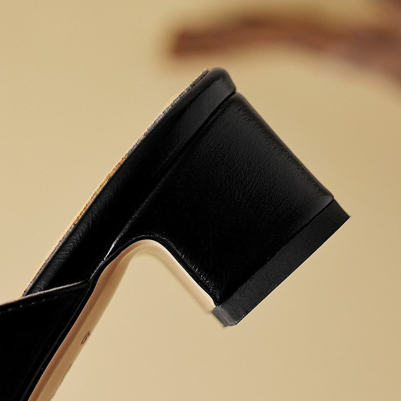 Spitze Leder-Mules Marloe