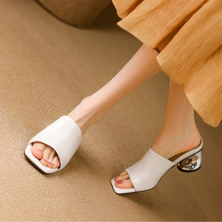 Mules aus Leder Virelle Curve