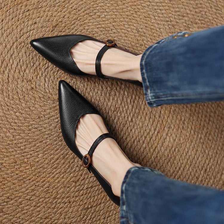 Eloria Katzenabsatz-Pumps aus Leder