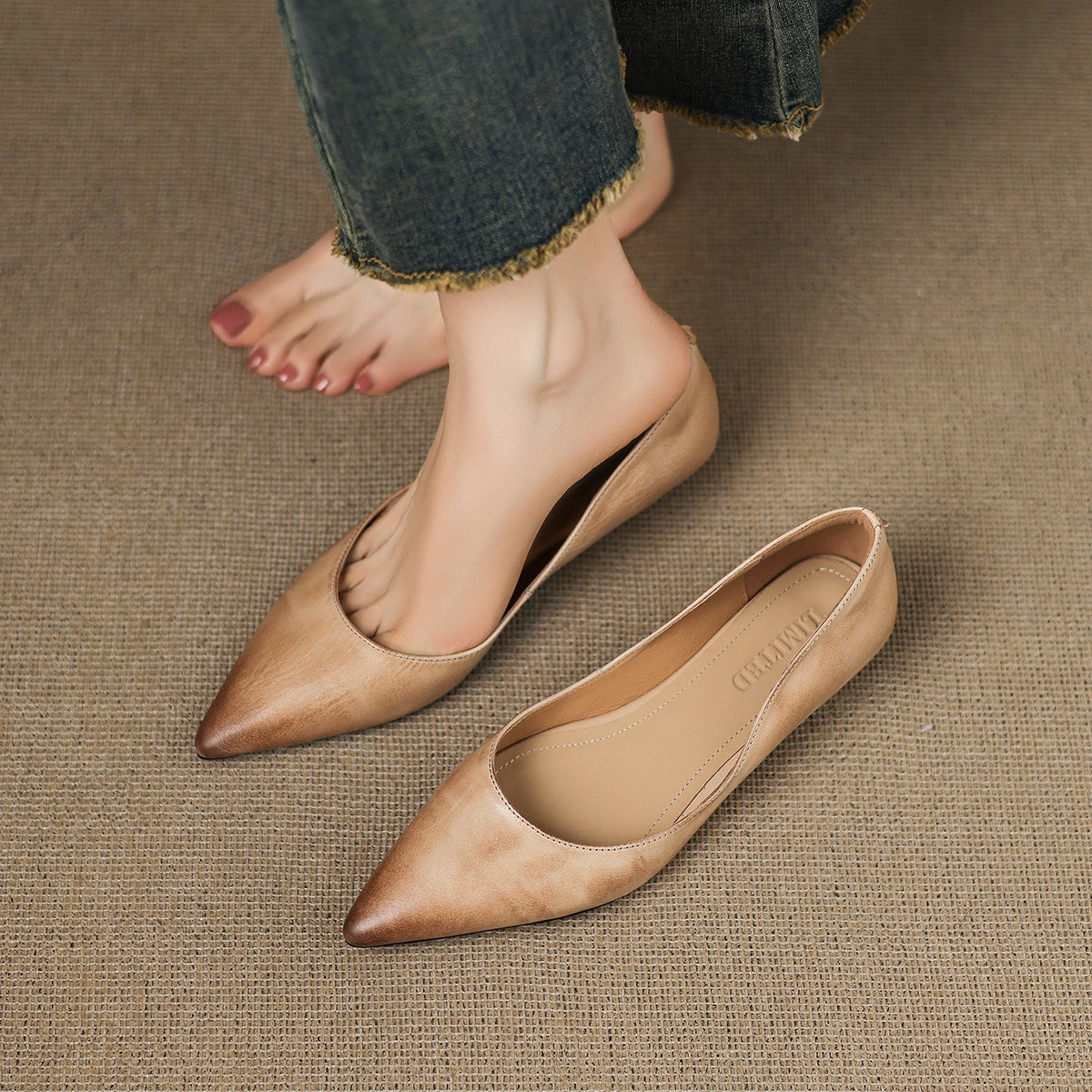Echte Leder Ballerinas Arla